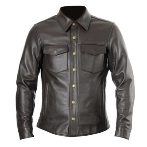 WESTERN LEATHER SHIRT (Brown)